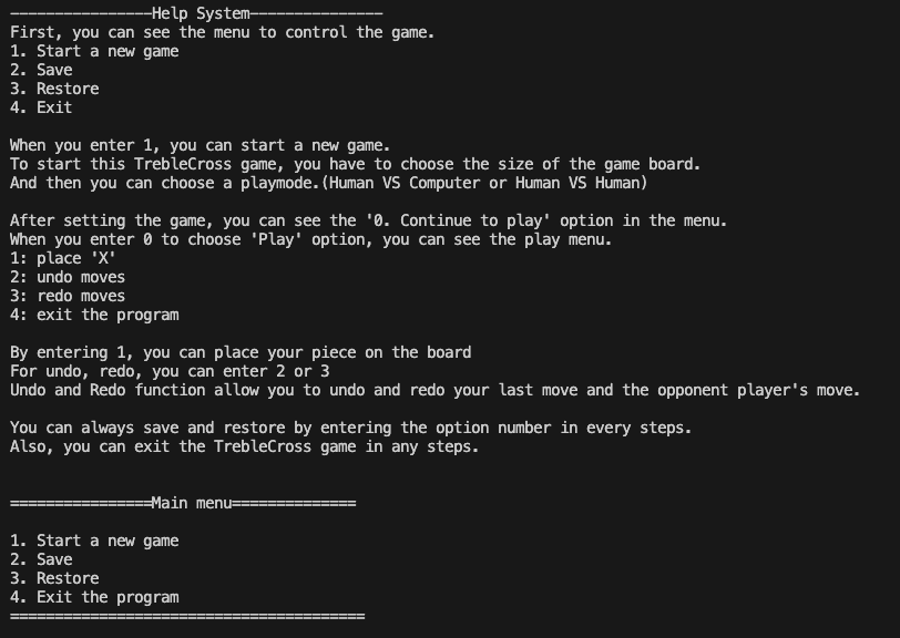 Help System Screenshot